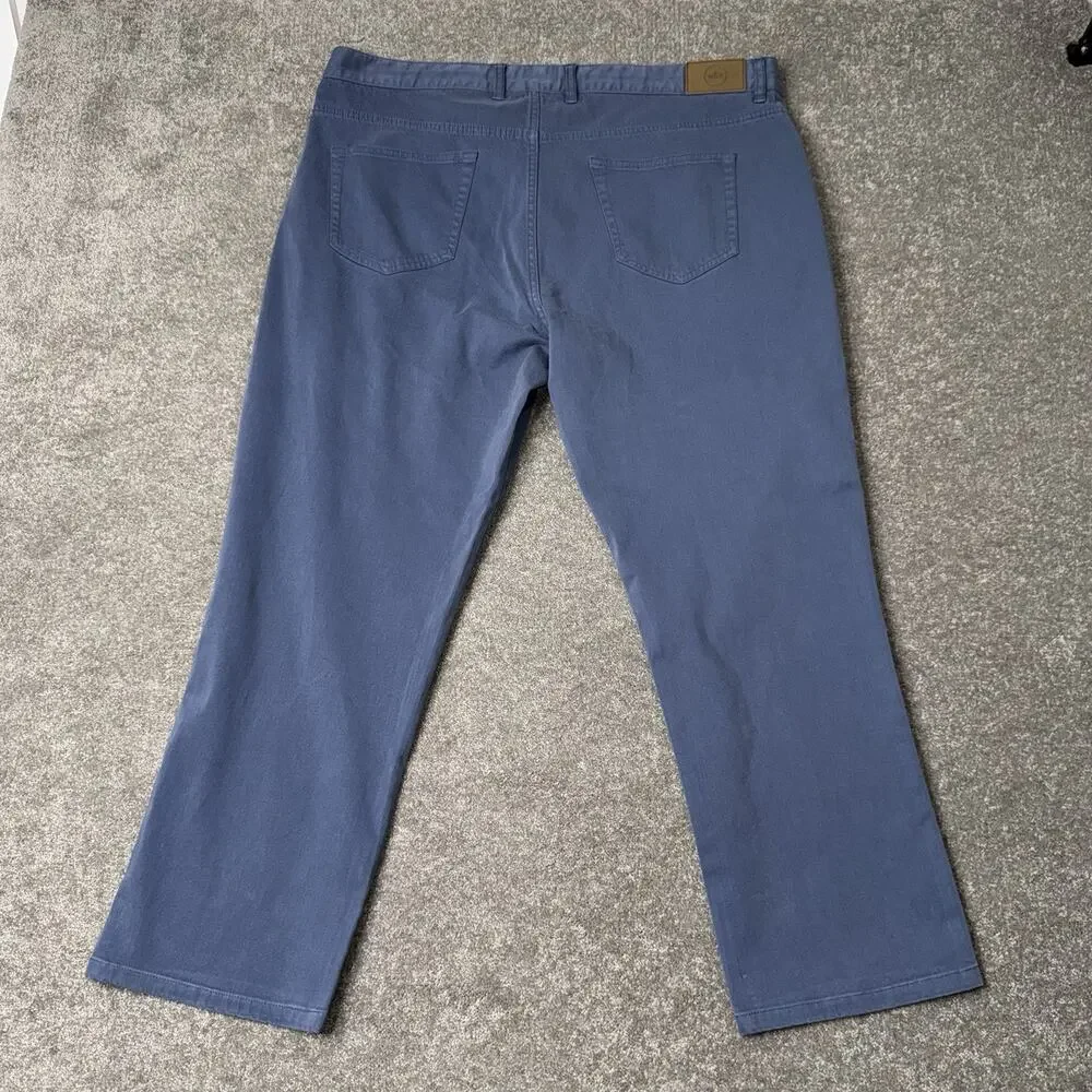 Peter Millar Crown‑Crafted 5‑Pocket Performance‎ Pants 40x32 Blue Stretch ME0B30